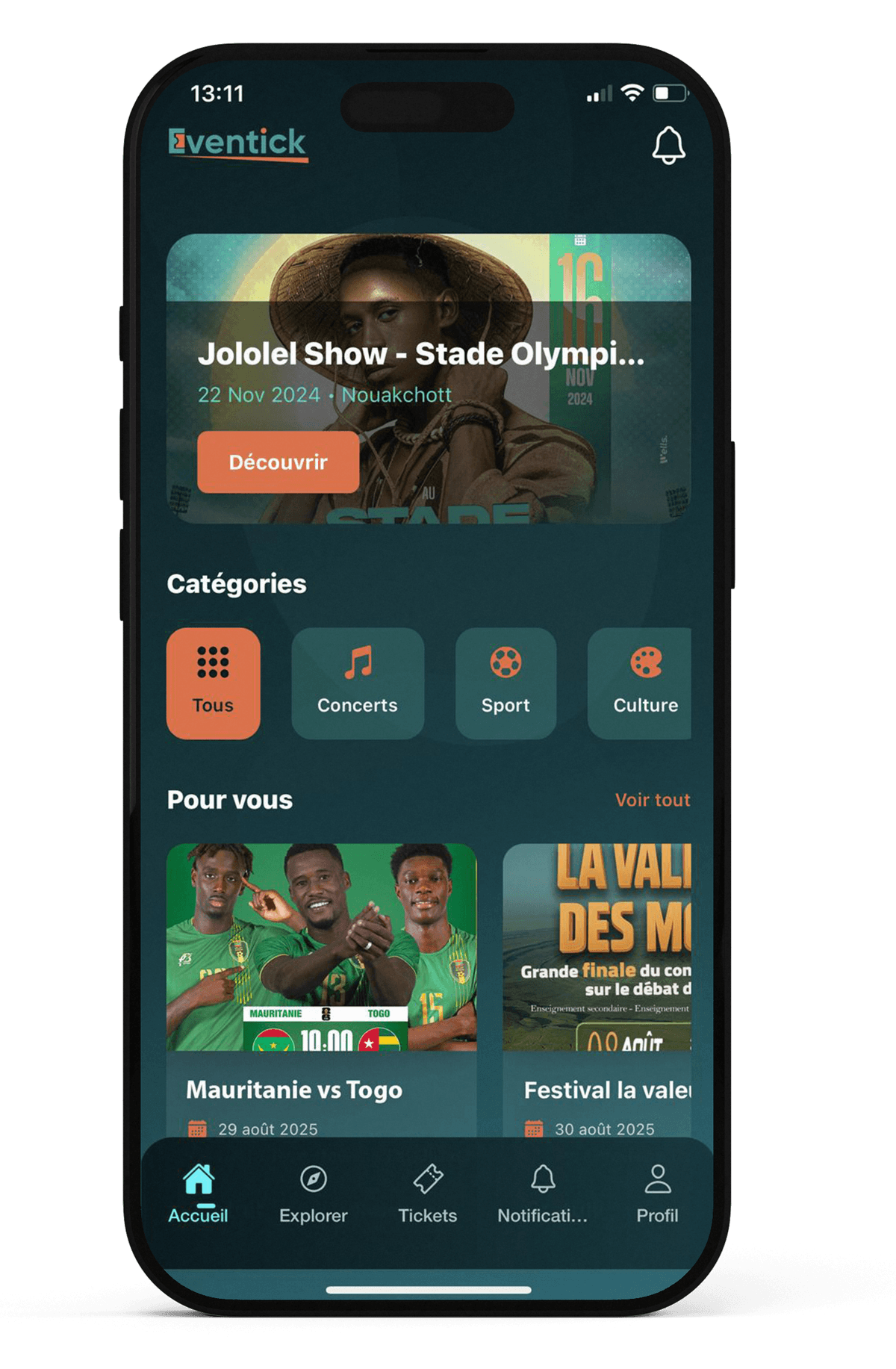 Eventick - Application mobile de billetterie